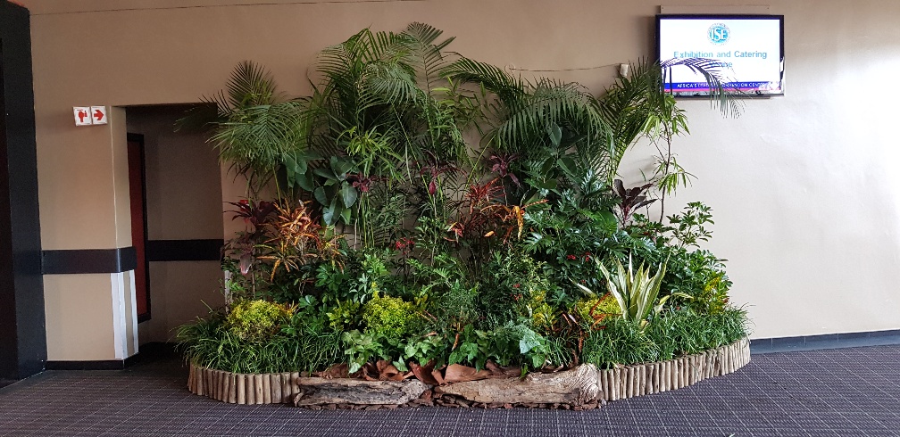 ISE wall landsceping